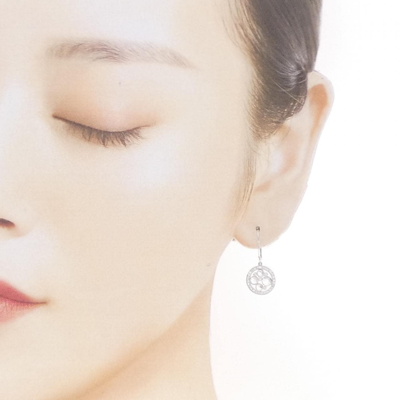 ティファニー コブルストーン ラウンド ピアス