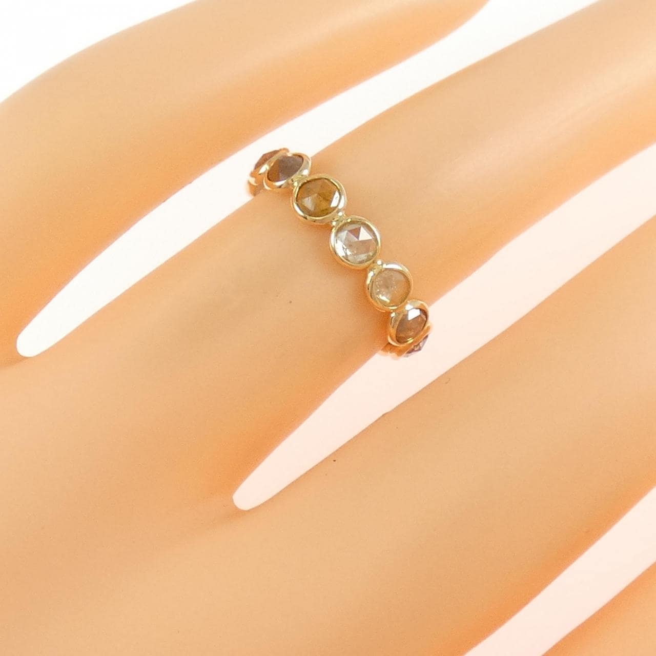 K18YG ダイヤモンド リング 2.02CT