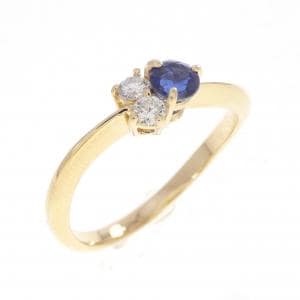 K18YG サファイヤ リング 0.29CT
