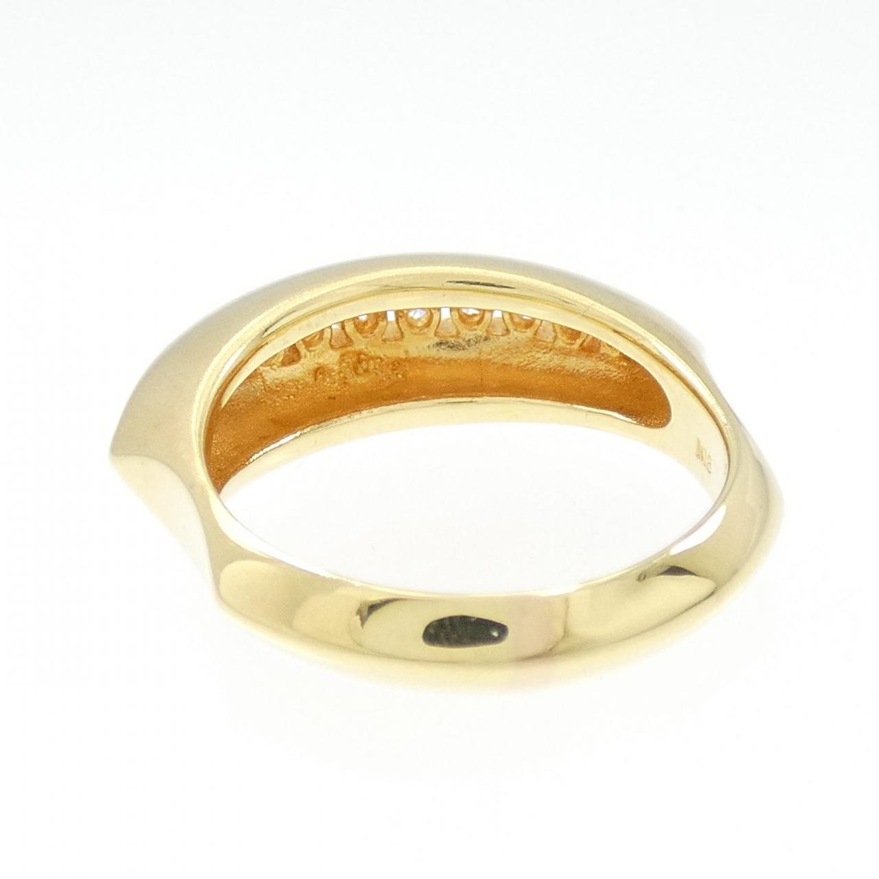 K18YG ダイヤモンド リング 0.35CT