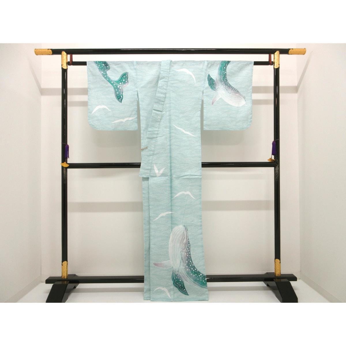 【新品】女ゆかた　くじら　Ｆサイズ