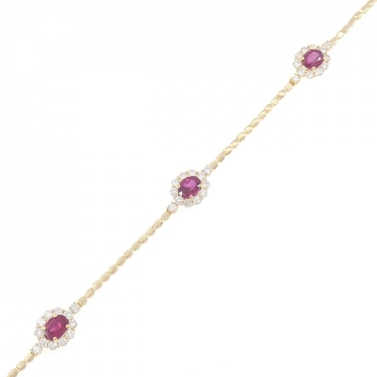 【新品】K18YG ルビー ブレスレット 1.01CT