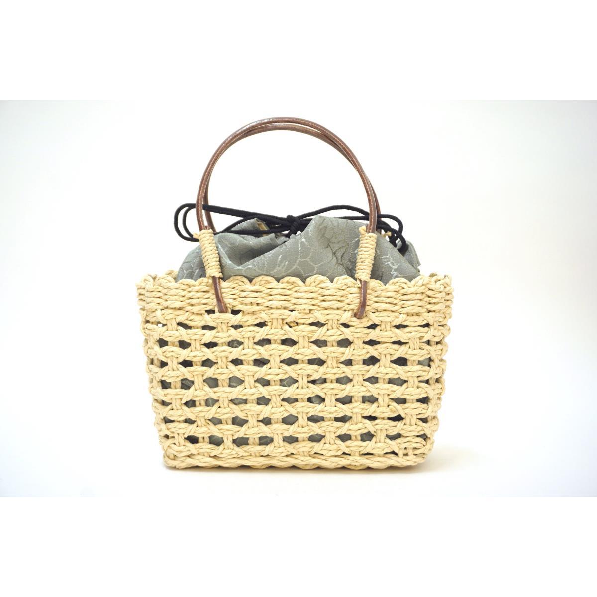 【新品】和紙製カゴバッグ