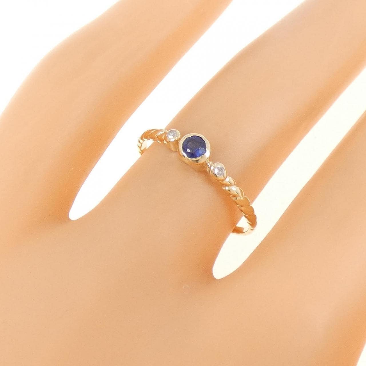 K10YG サファイヤ リング