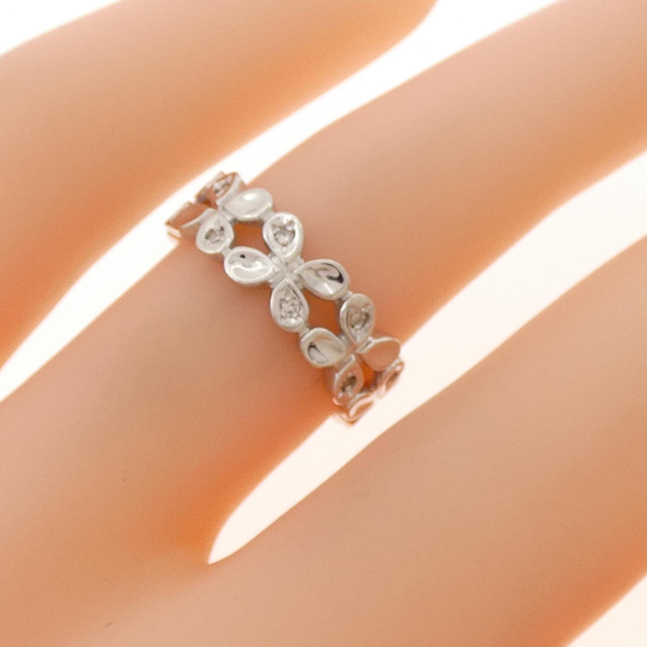 K18WG ダイヤモンド リング 0.06CT