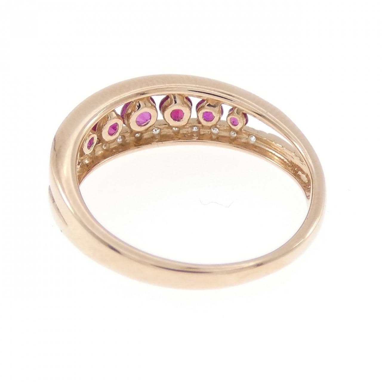 K18PG ルビー リング 0.40CT