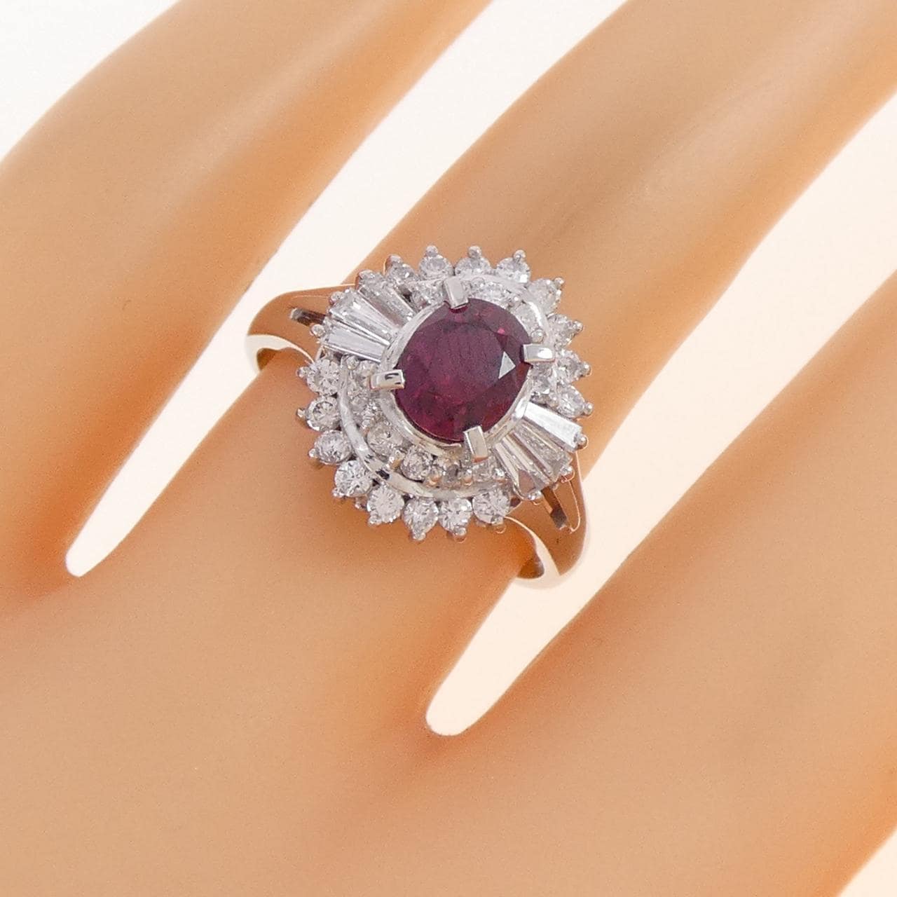 PT900 ルビー リング 1.158CT