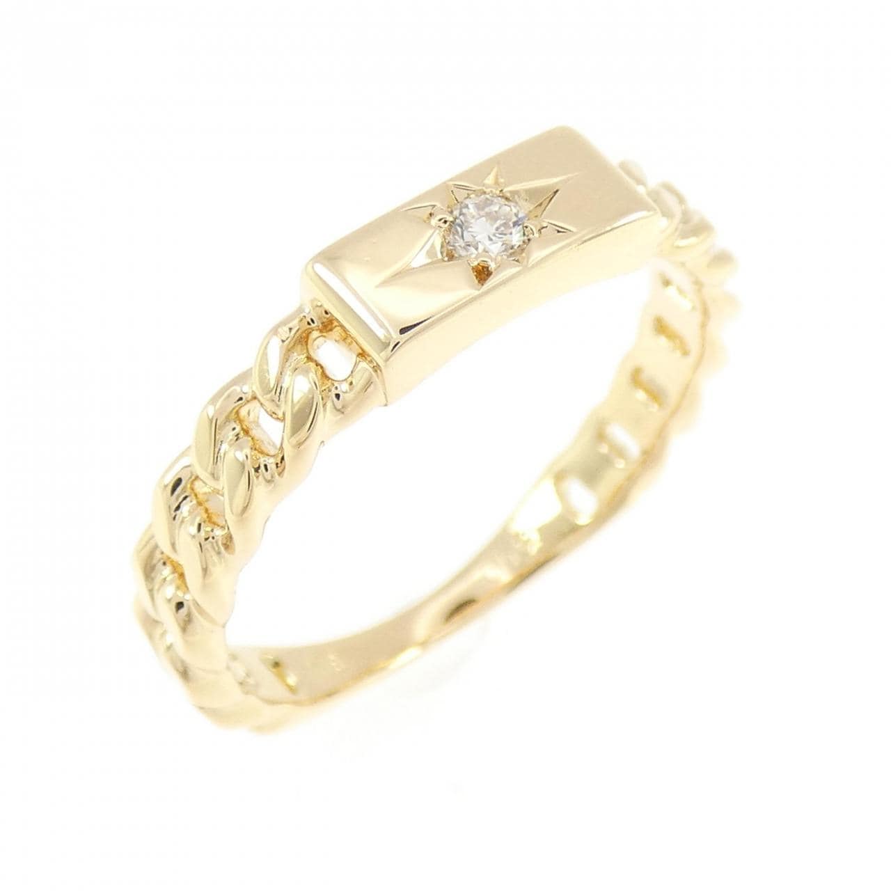 K18YG ダイヤモンド リング 0.05CT