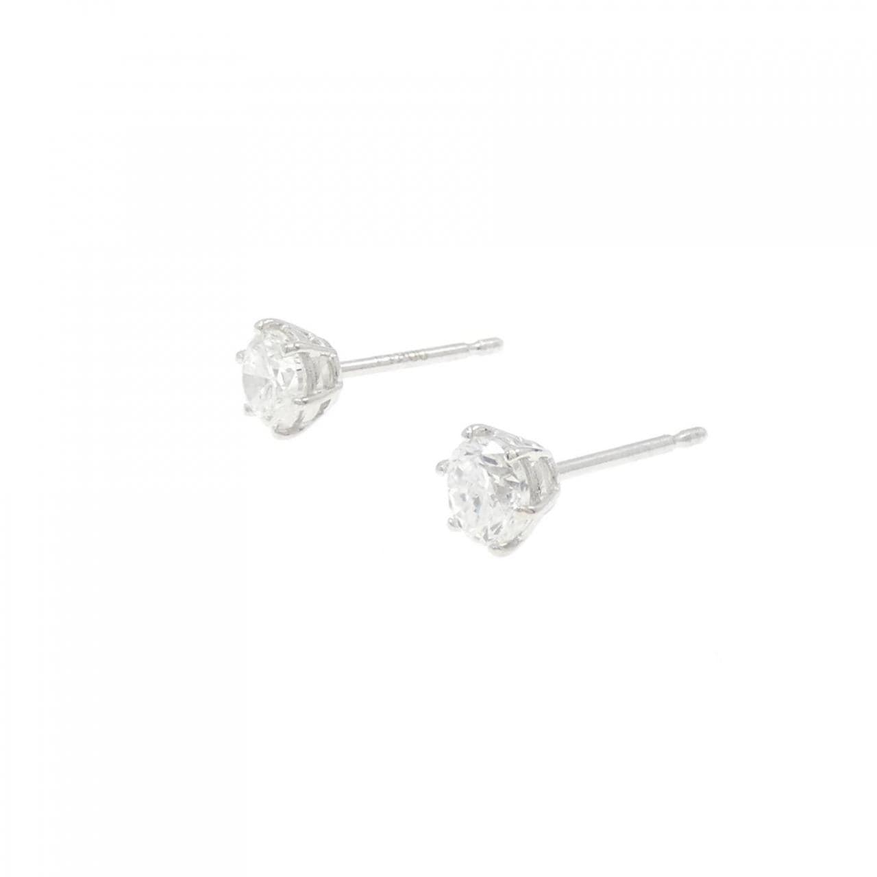 PT Solitaire Diamond Earrings 1.074CT