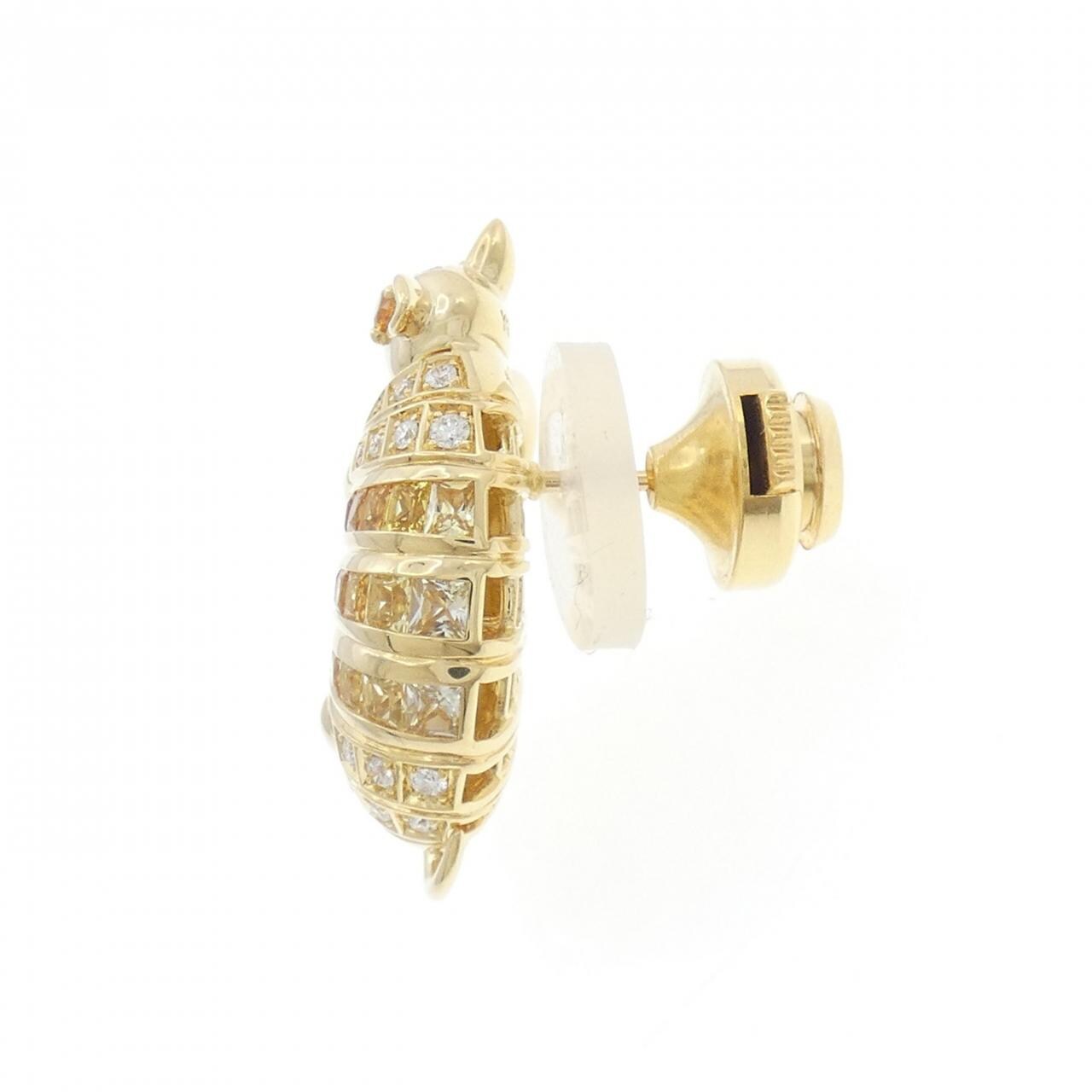 ジュネ カラーストーン ブローチ