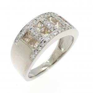 K18WG ダイヤモンド リング 0.83CT