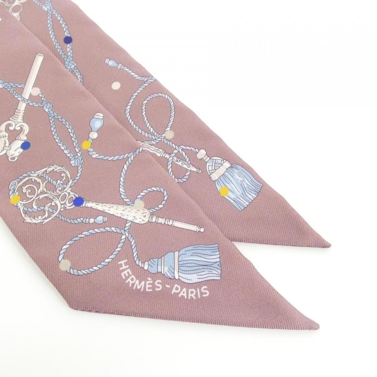 【未使用品】エルメス LES CLES A POIS ツイリー 063871S スカーフ