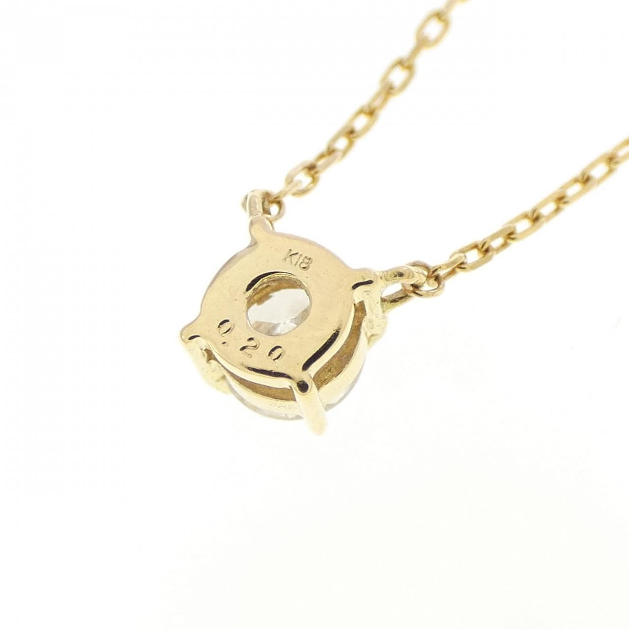 K18YG ダイヤモンド ネックレス 0.20CT