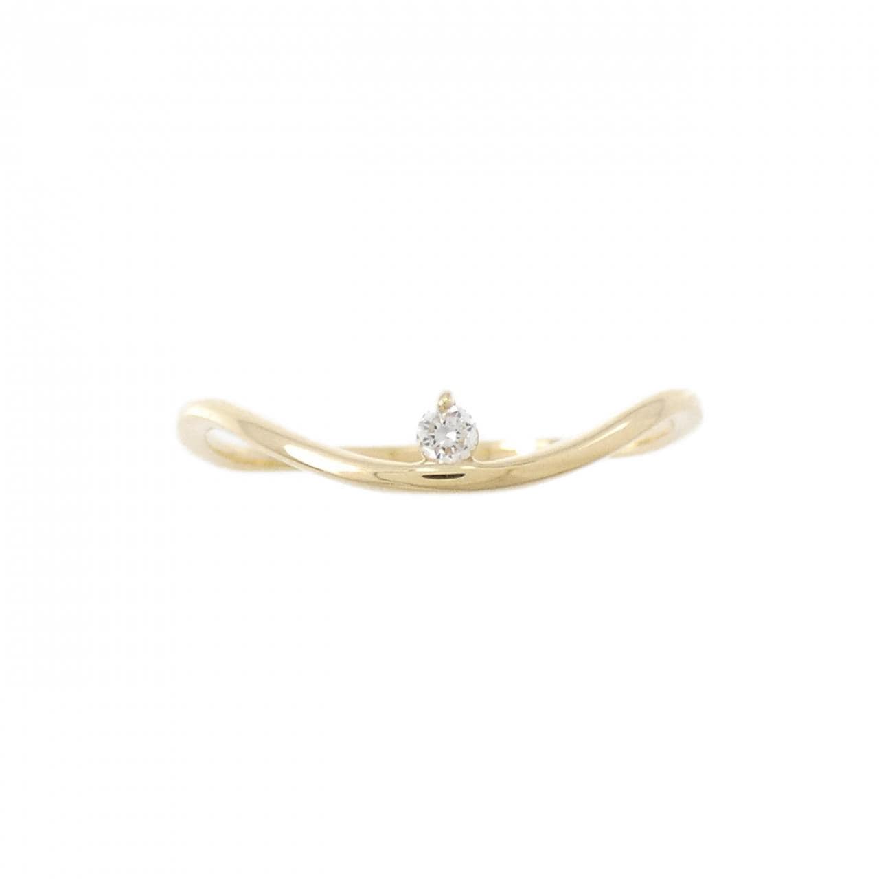 [Remake] K18YG Diamond Ring 0.03CT