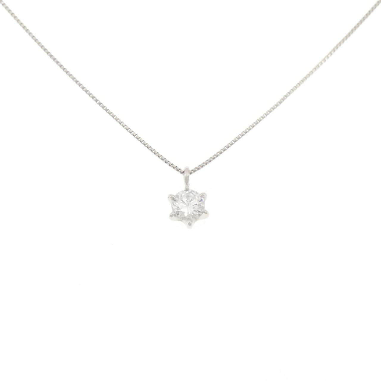 PT/PT850 Solitaire Diamond Necklace 0.321CT
