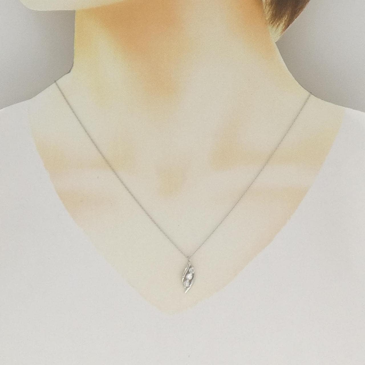 PT900/PT850 ダイヤモンド ネックレス 0.30CT
