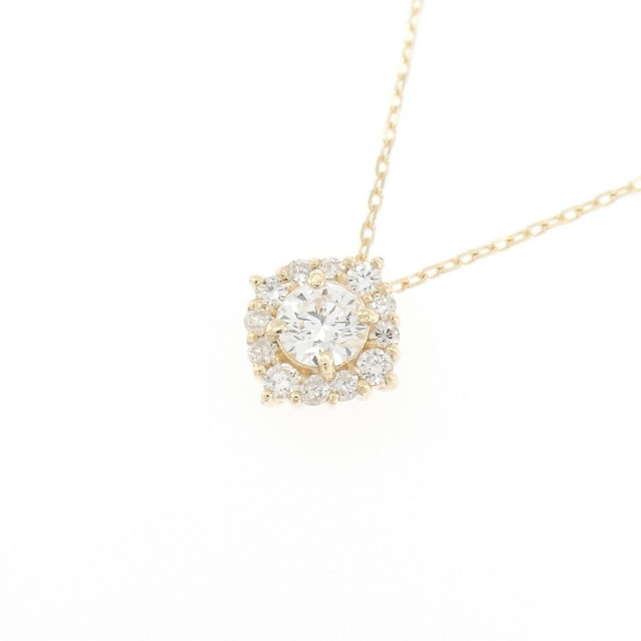 【リメイク】K10YG ダイヤモンド ネックレス 0.30CT