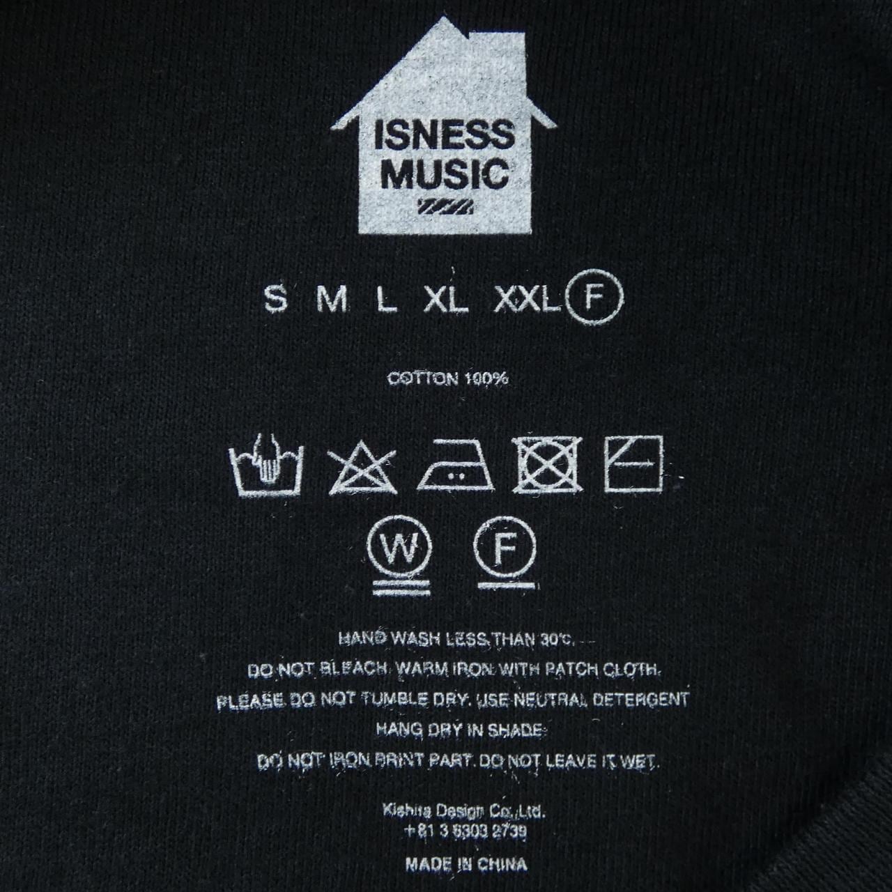 ISNESS MUSIC UNISEX Tシャツ