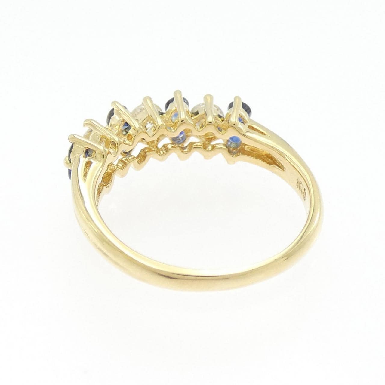 K18YG サファイヤ リング 0.40CT