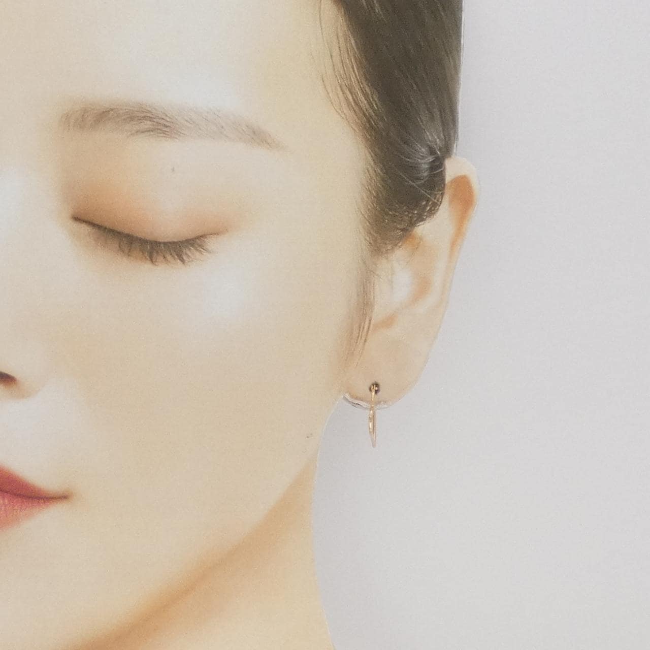 K18PG Heart Earrings