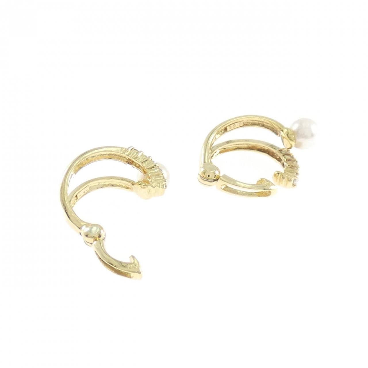 K18YG アコヤパール イヤリング 4.1mm