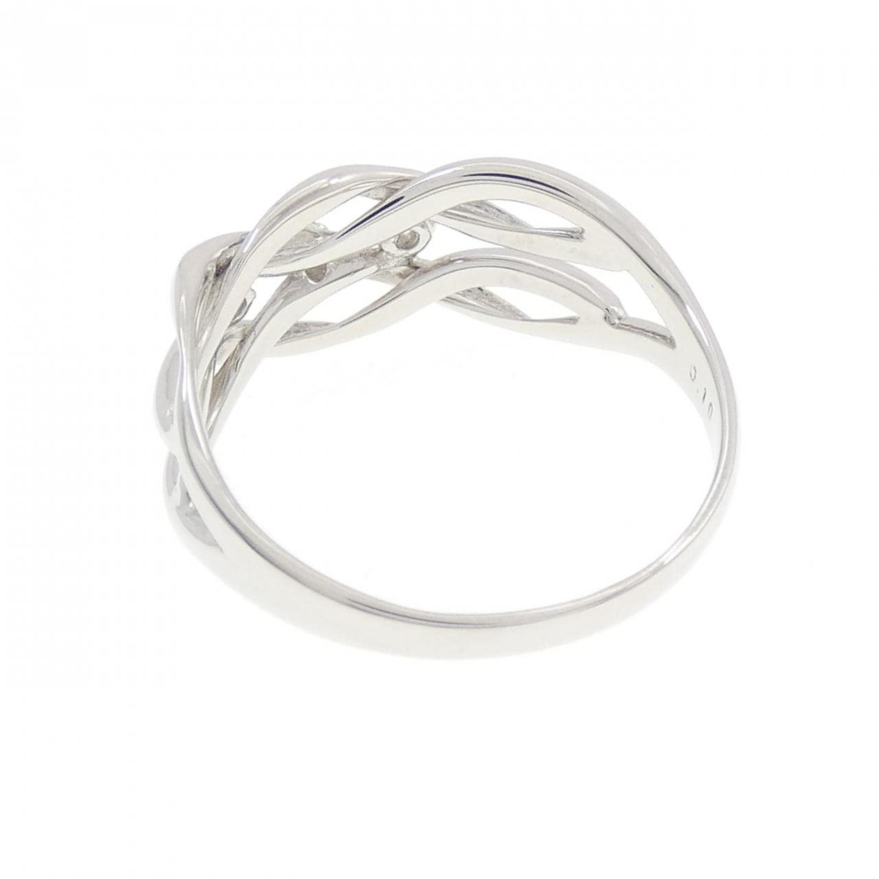 PT950 スリーストーン ダイヤモンド リング 0.10CT