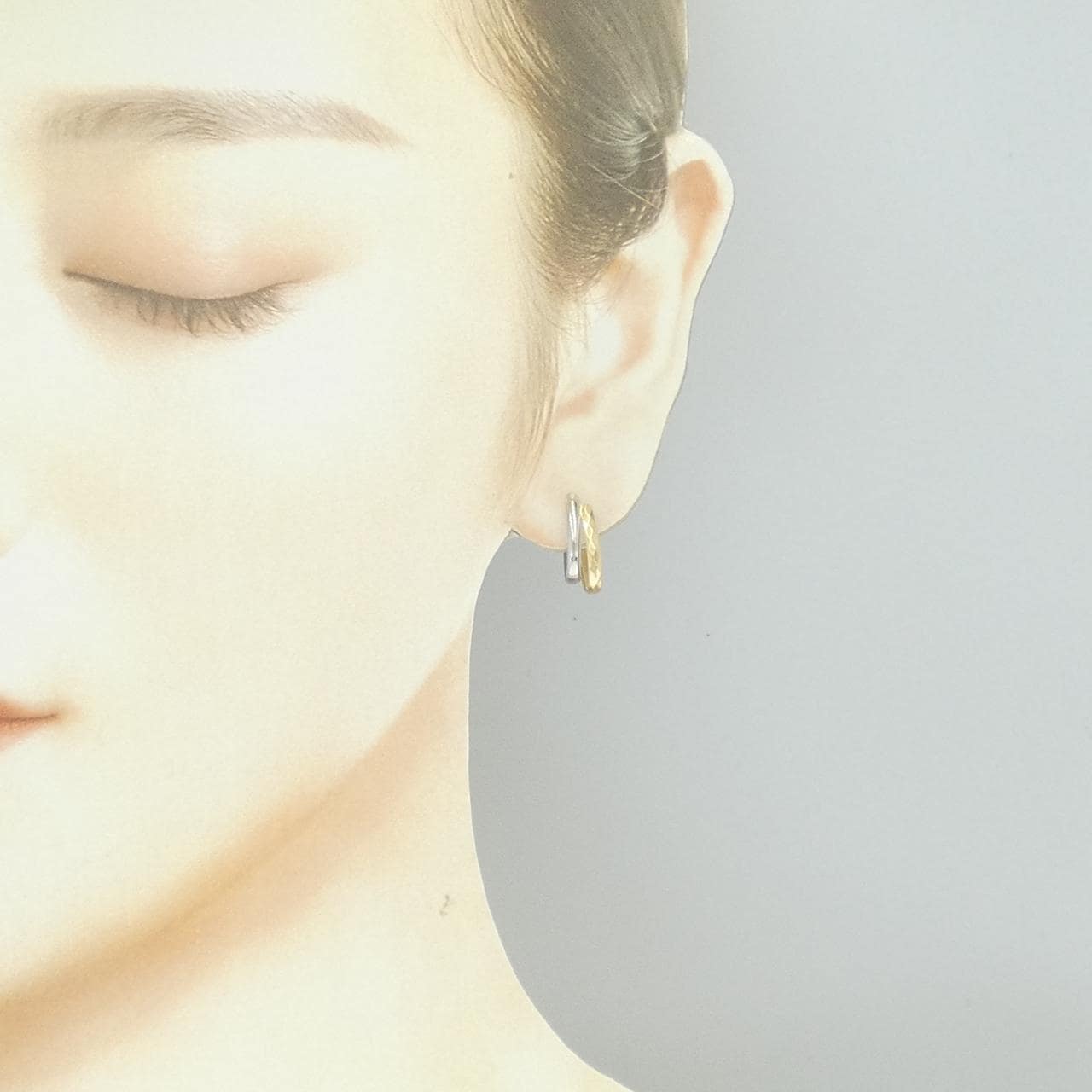 K18YG/PT900 ピアス