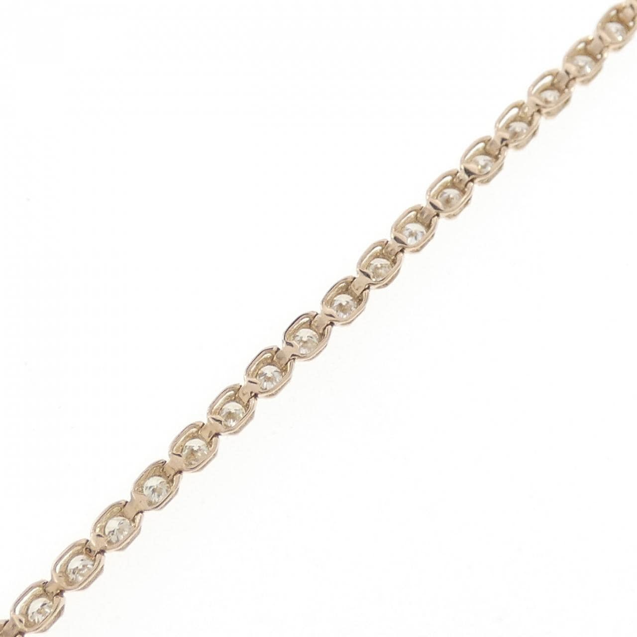 K18PG ダイヤモンド ブレスレット 1.00CT