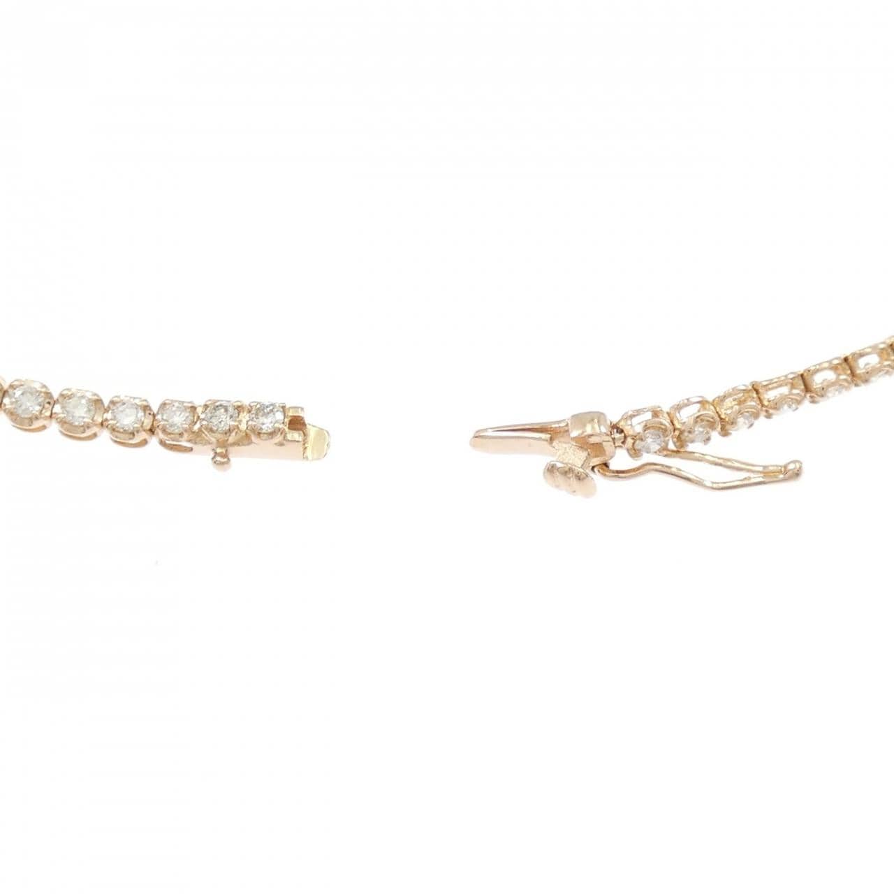 K18PG ダイヤモンド ブレスレット 1.00CT