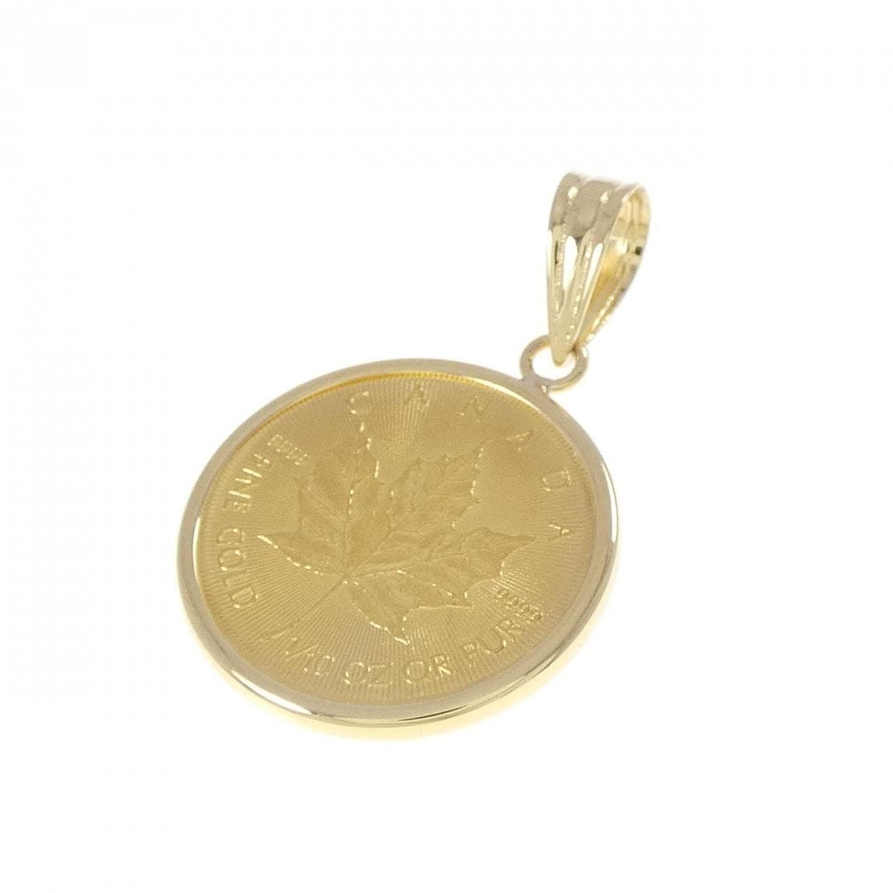 K18YG (框) 硬幣吊墜
