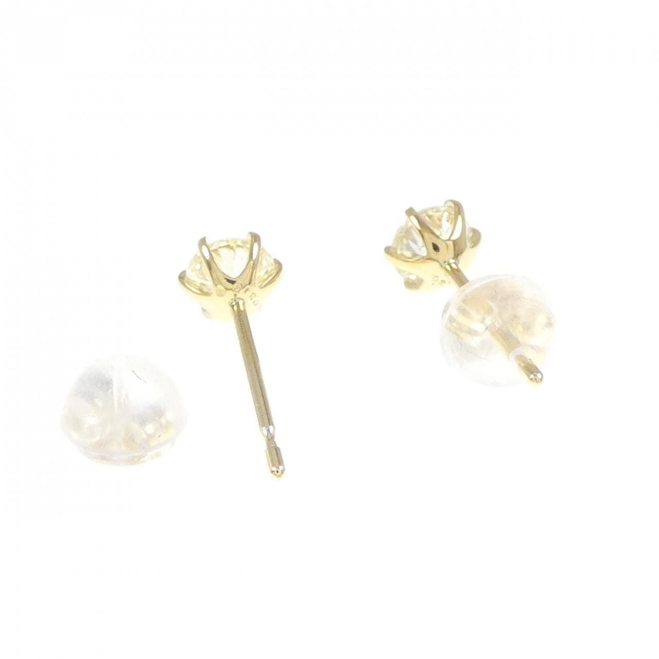[再加工款] K18YG鑽石耳環 0.300CT 0.310CT VLY SI2 品質好