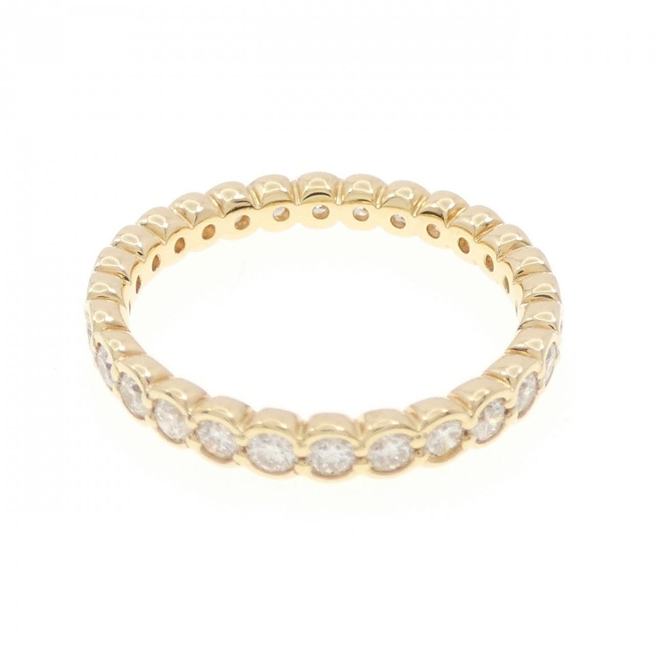 K18YG フルエタニティ ダイヤモンド リング 1.00CT