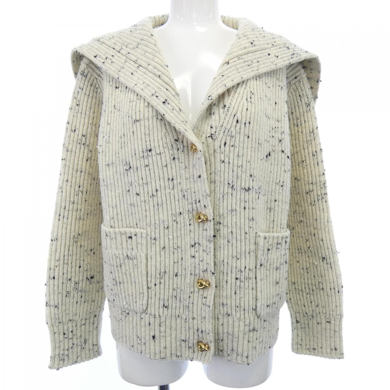 ボッテガヴェネタ BOTTEGA VENETA ウール　イングリッシュリブ 838107 V5LV0 カーディガン