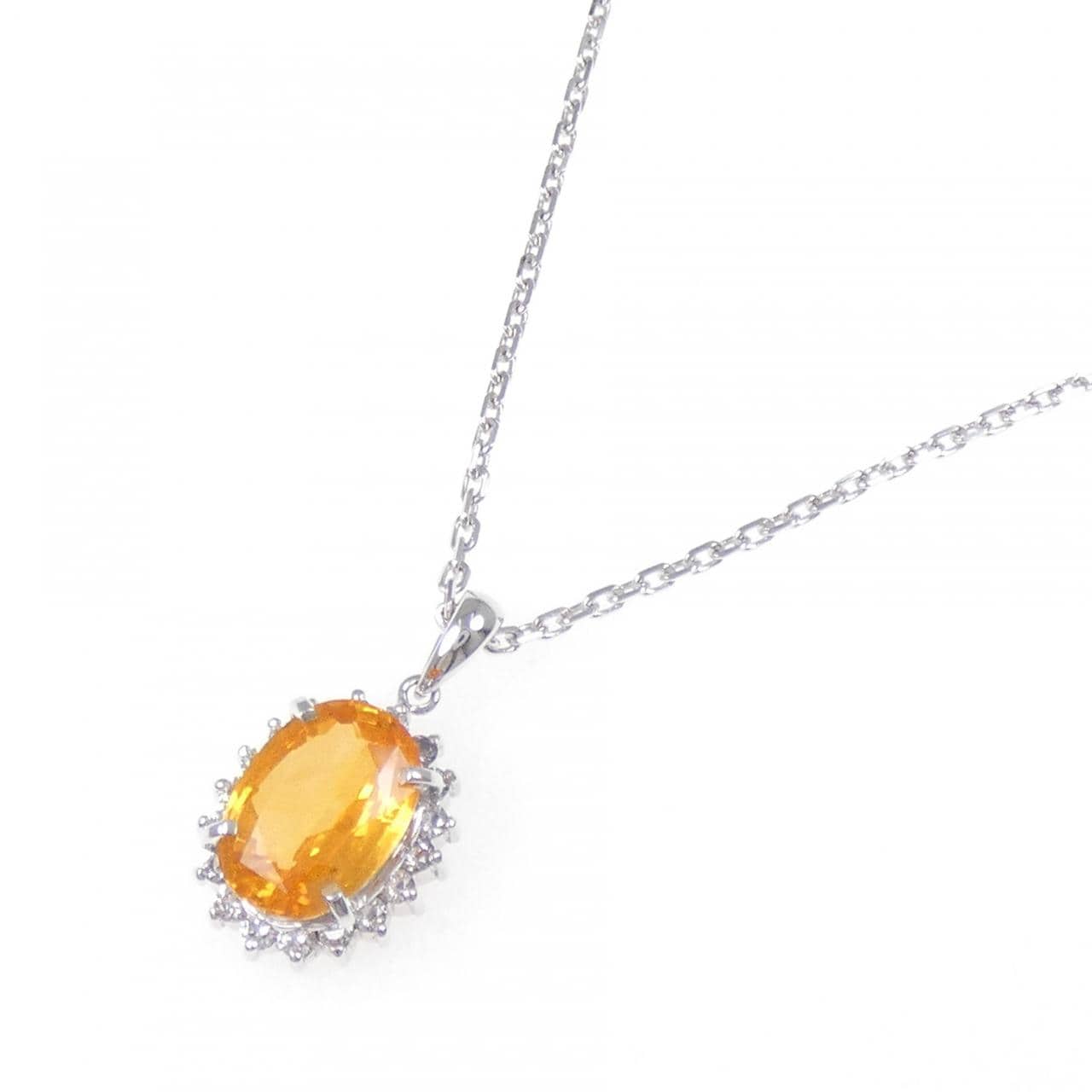 K18WG サファイヤ ネックレス 2.646CT