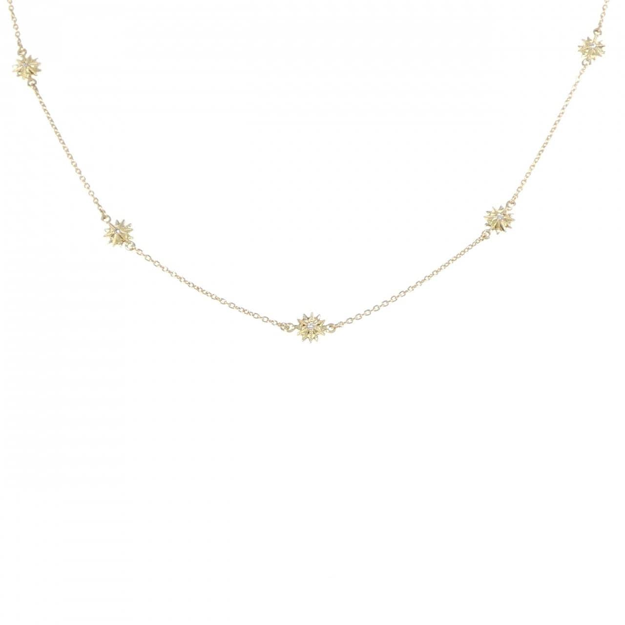 K18YG ダイヤモンド ネックレス 0.04CT