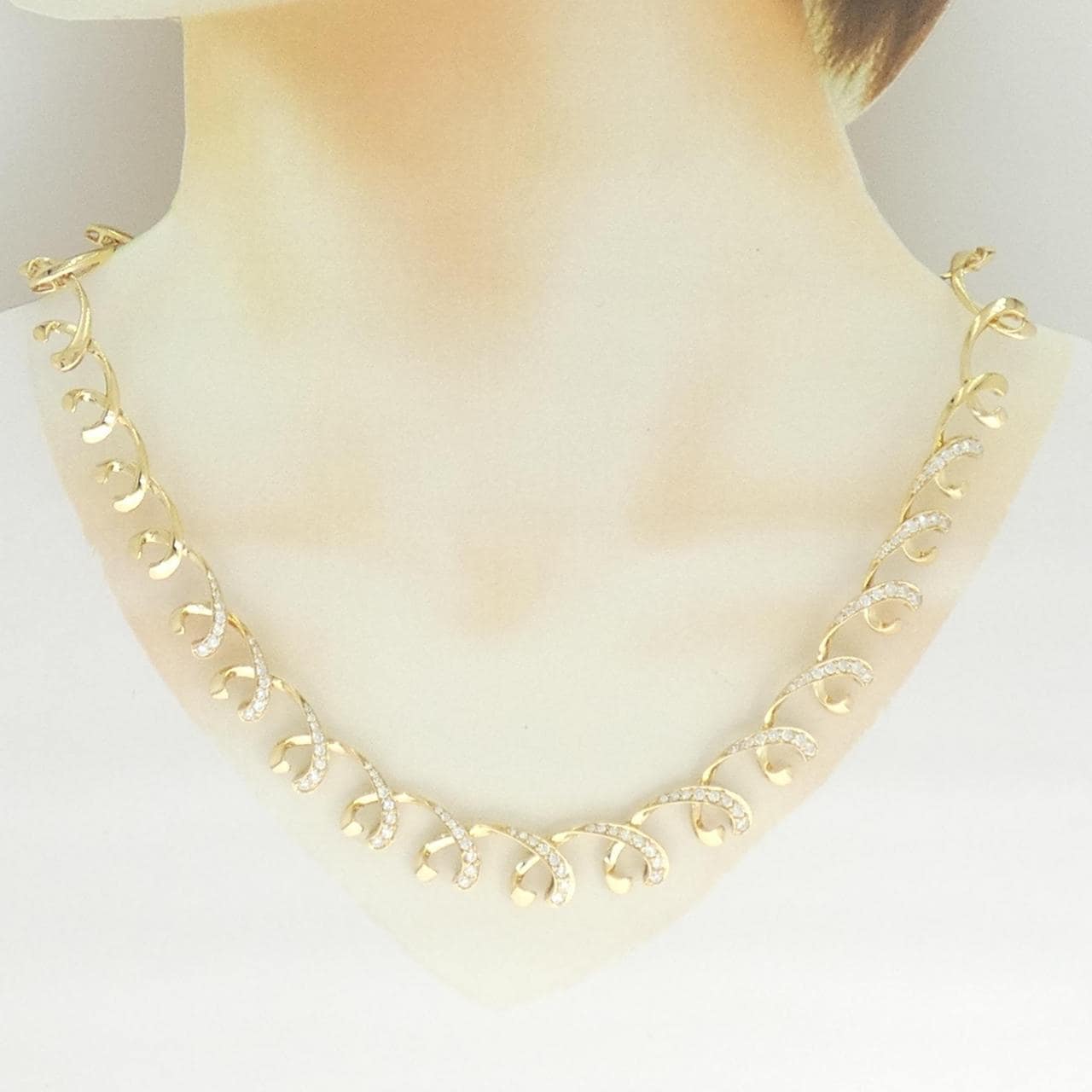 750YG ダイヤモンド ネックレス 2.60CT