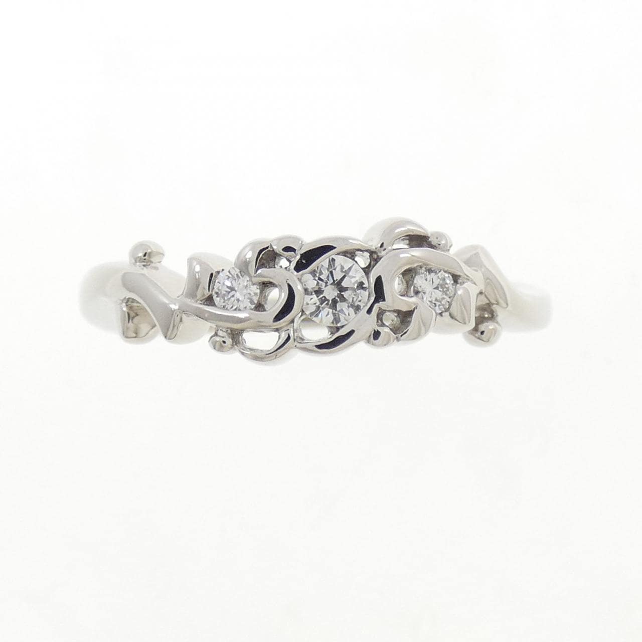 PT950 ダイヤモンド リング 0.10CT