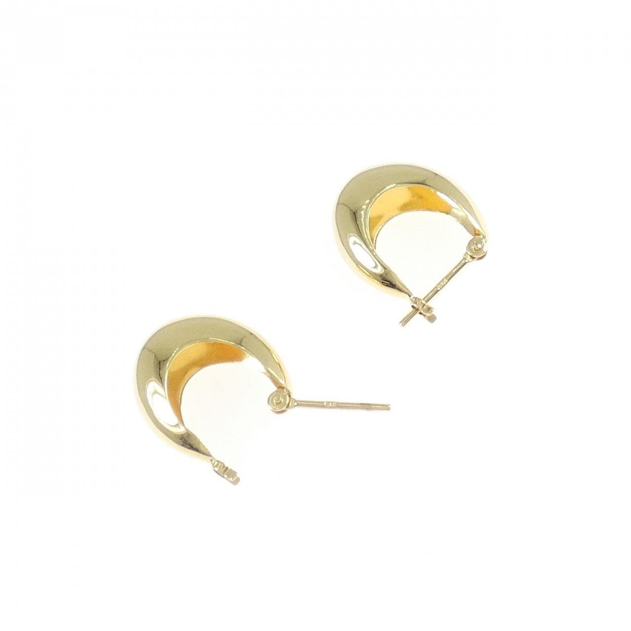 [新品] K18YG 圈形耳环