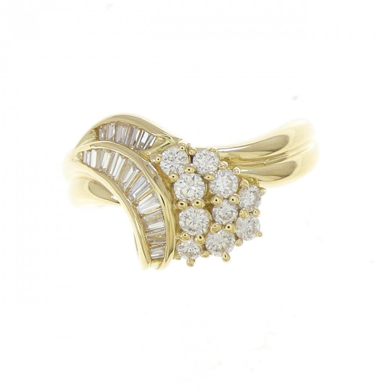 K18YG ダイヤモンド リング 0.70CT