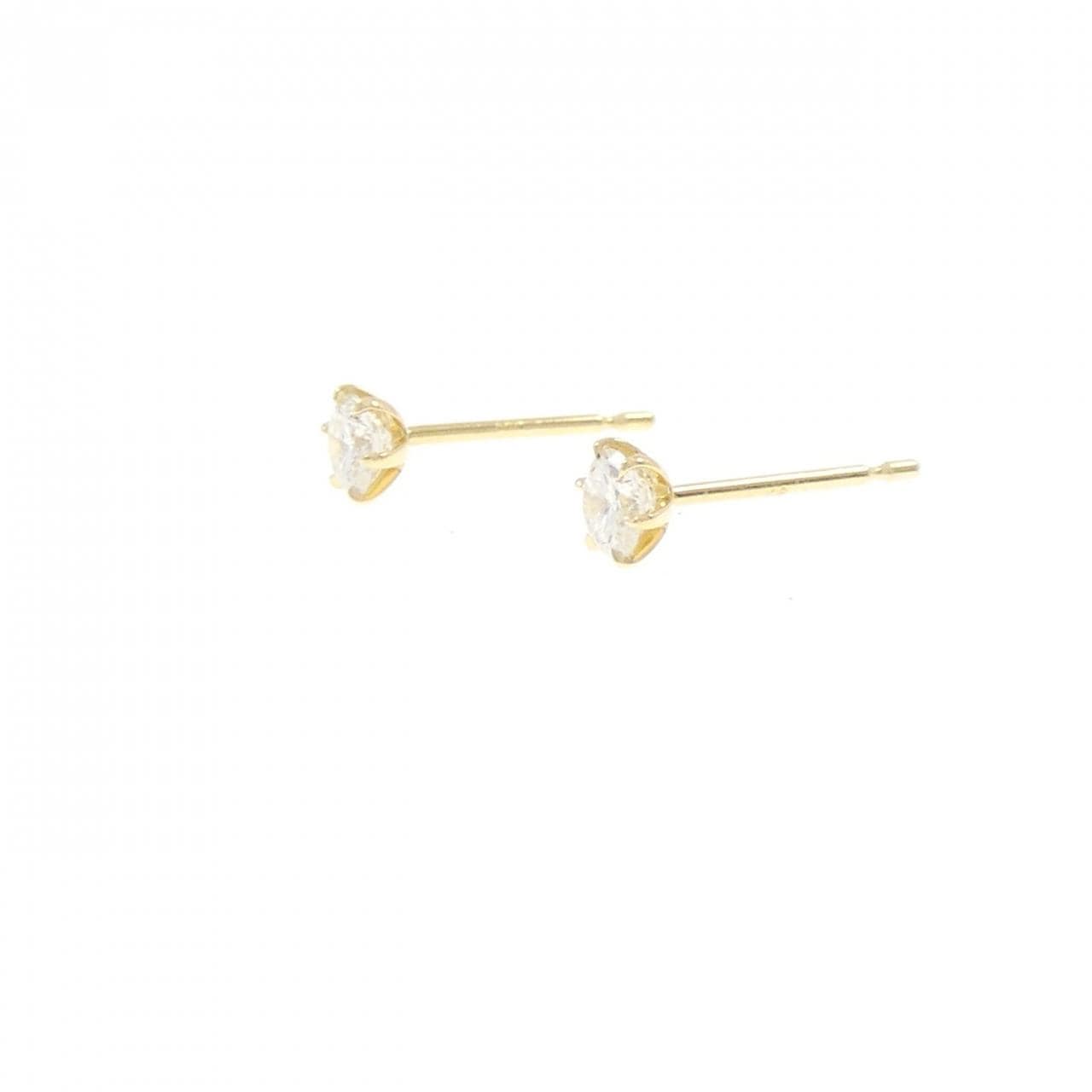 【リメイク】K18YG/ST ダイヤモンド ピアス 0.207CT 0.210CT E-F VS1-2 Good