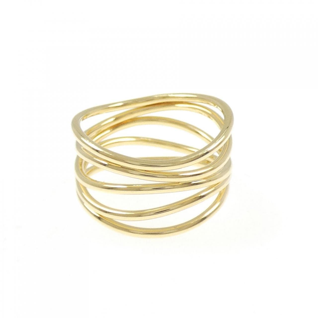 ティファニー ウェーブ5ロウ リング