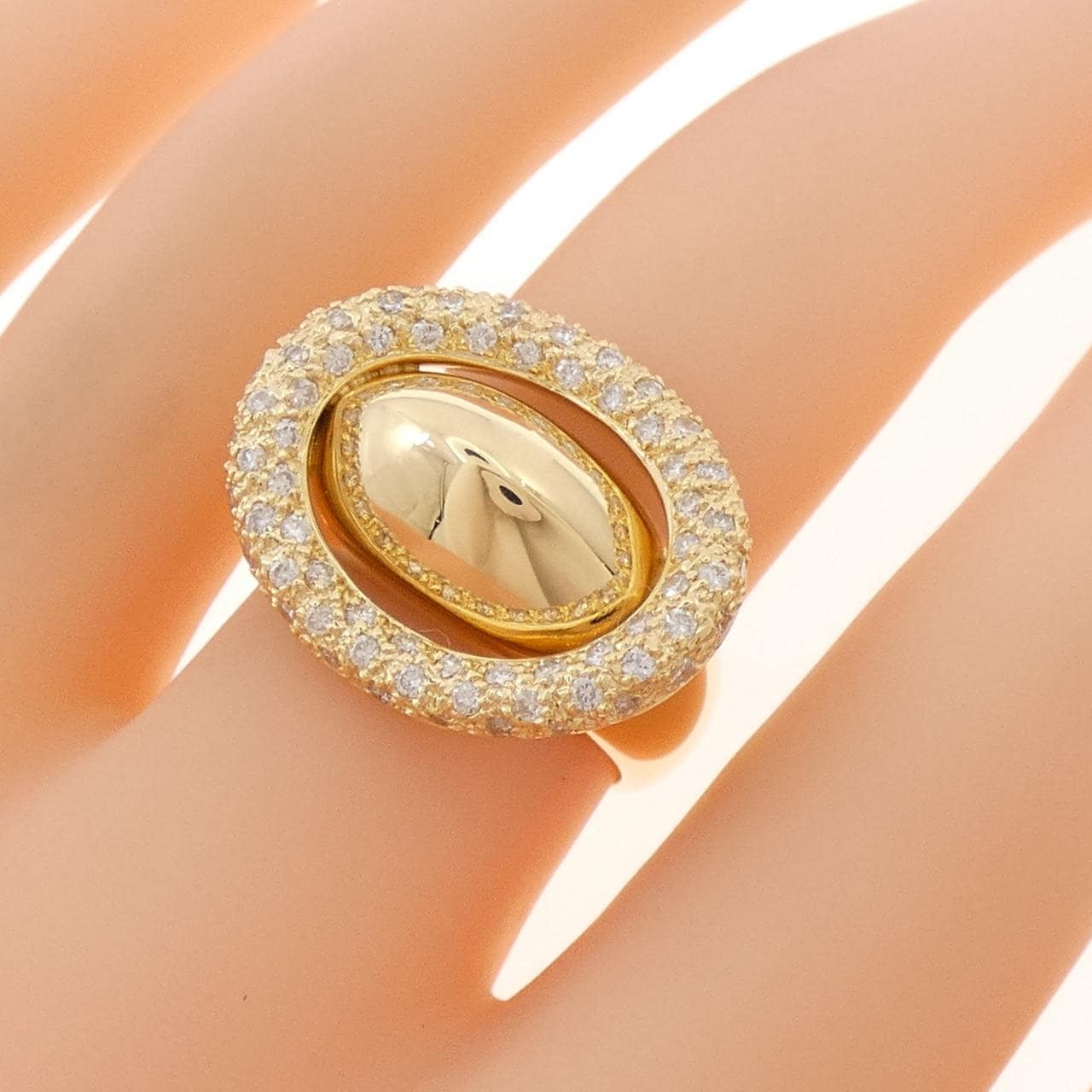 750YG ダイヤモンド リング 0.71CT