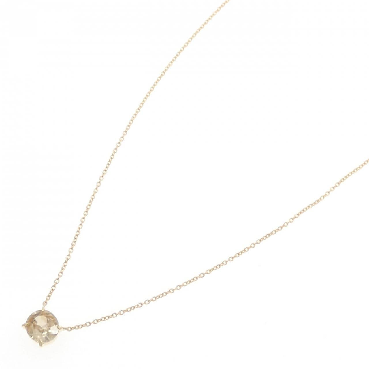 K18YG ジルコン ネックレス 1.675CT