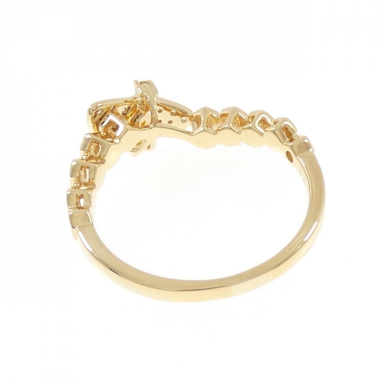 750YG サファイヤ リング 0.22CT
