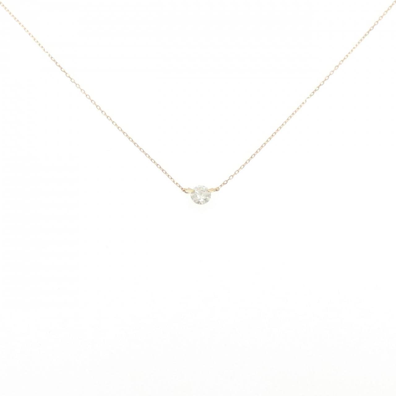 18K Yellow Gold Diamond Necklace 0.205CT
