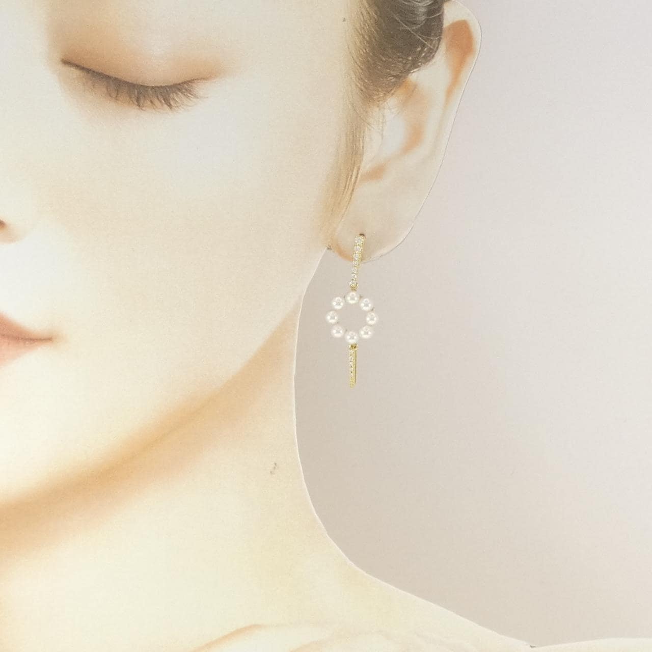 K18YG アコヤパール ピアス