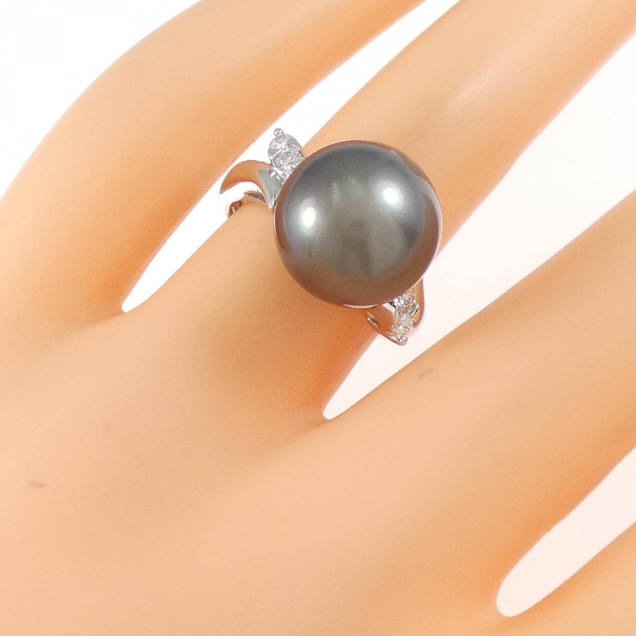 PT900 黒蝶パール リング 12.1mm