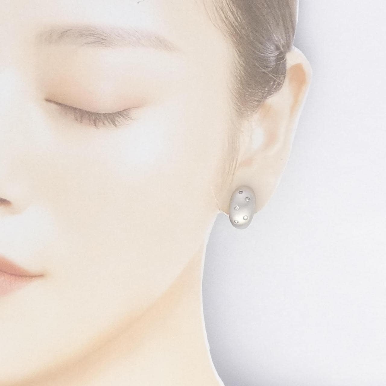 K18WG ダイヤモンド ピアス 0.20CT