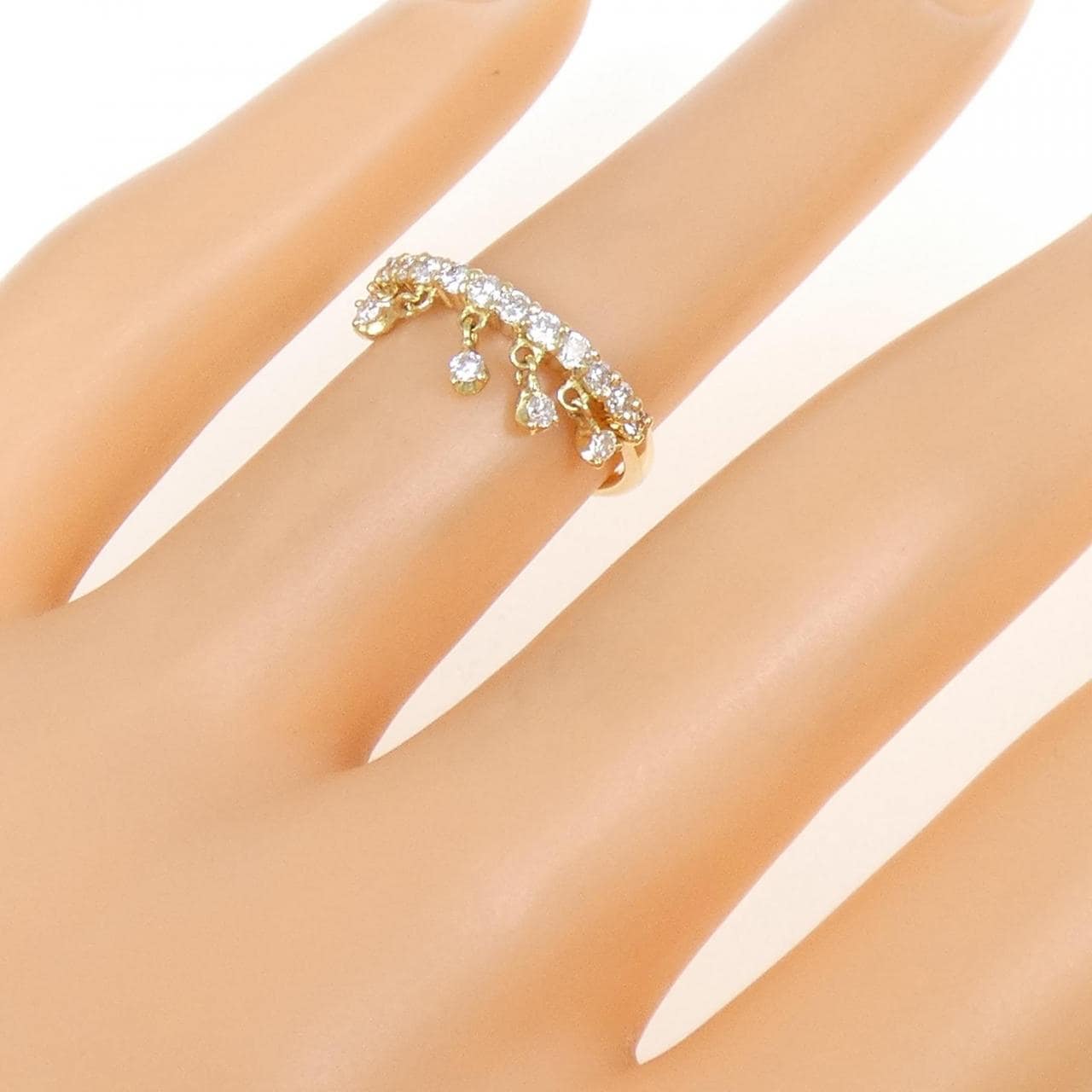 K18YG ダイヤモンド リング 0.36CT