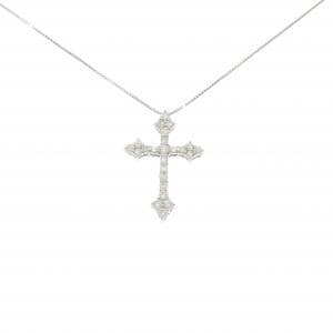 PT900/PT850 クロス ダイヤモンド ネックレス 1.00CT